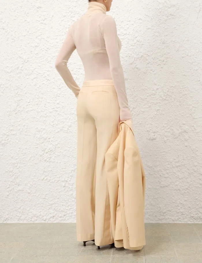 Women Zimmermann Knitwear Illustration Fine Knit Top Cream