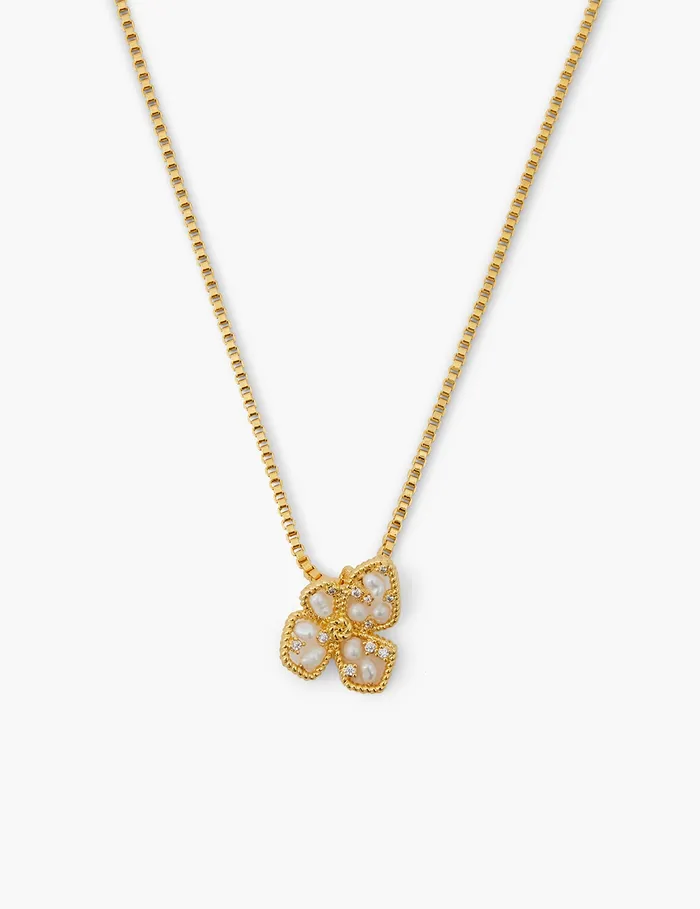 Women Zimmermann Necklaces Bloom Pendant Goldpearl