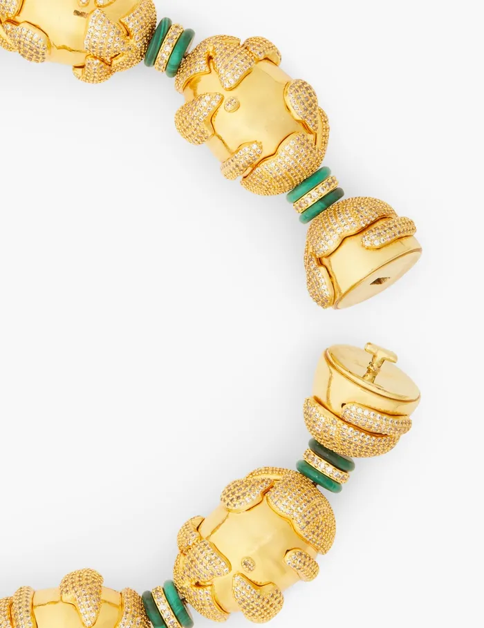 Women Zimmermann Necklaces Midnight Choker Goldmalachite