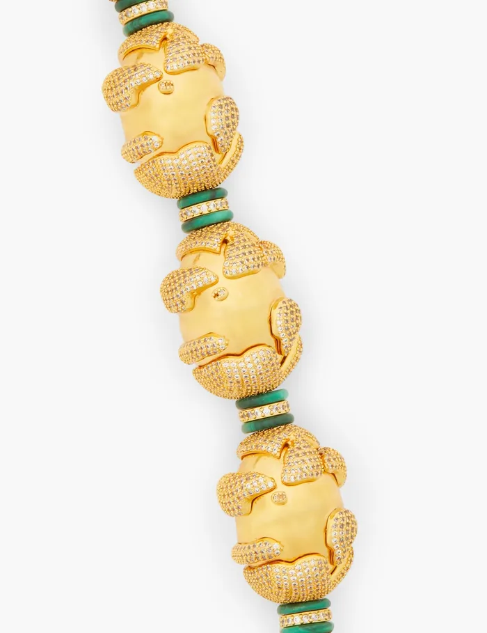 Women Zimmermann Necklaces Midnight Choker Goldmalachite