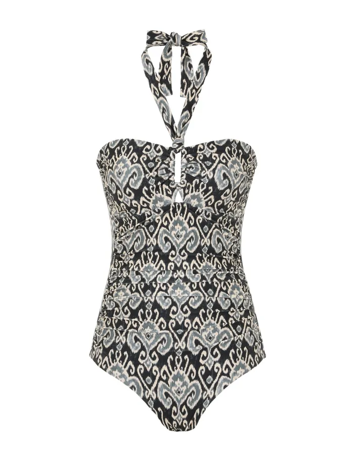 Women Zimmermann One Pieces Wylie Wide Link 1pc Charcoal Ikat