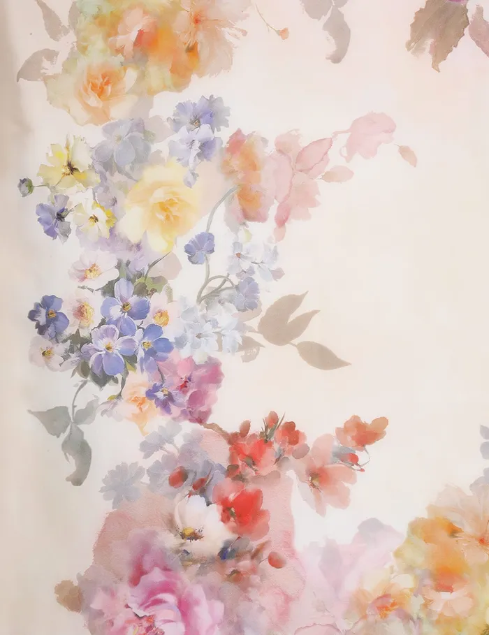 Women Zimmermann Scarves Printed Silk Square 90 Watery Garden