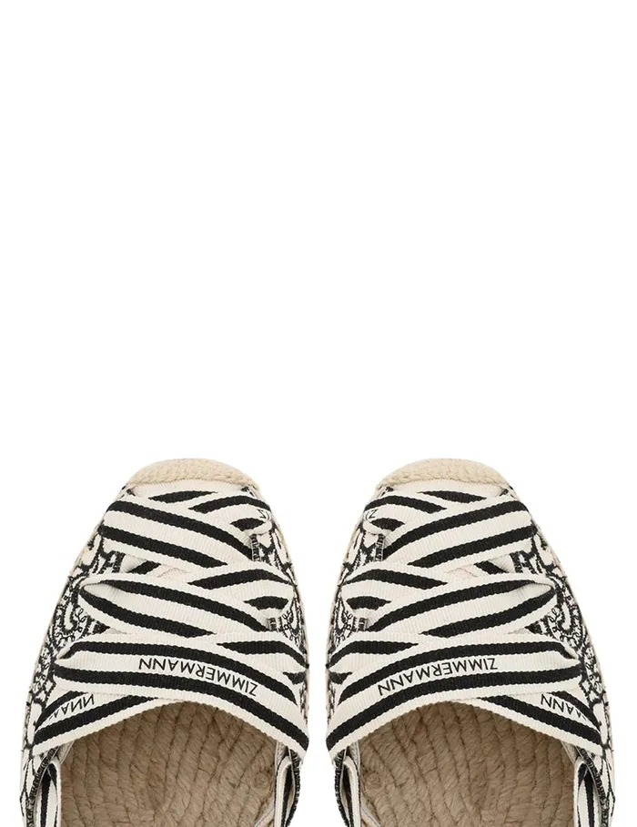 Women Zimmermann Shoes Sol Espadrille 95 Onyx