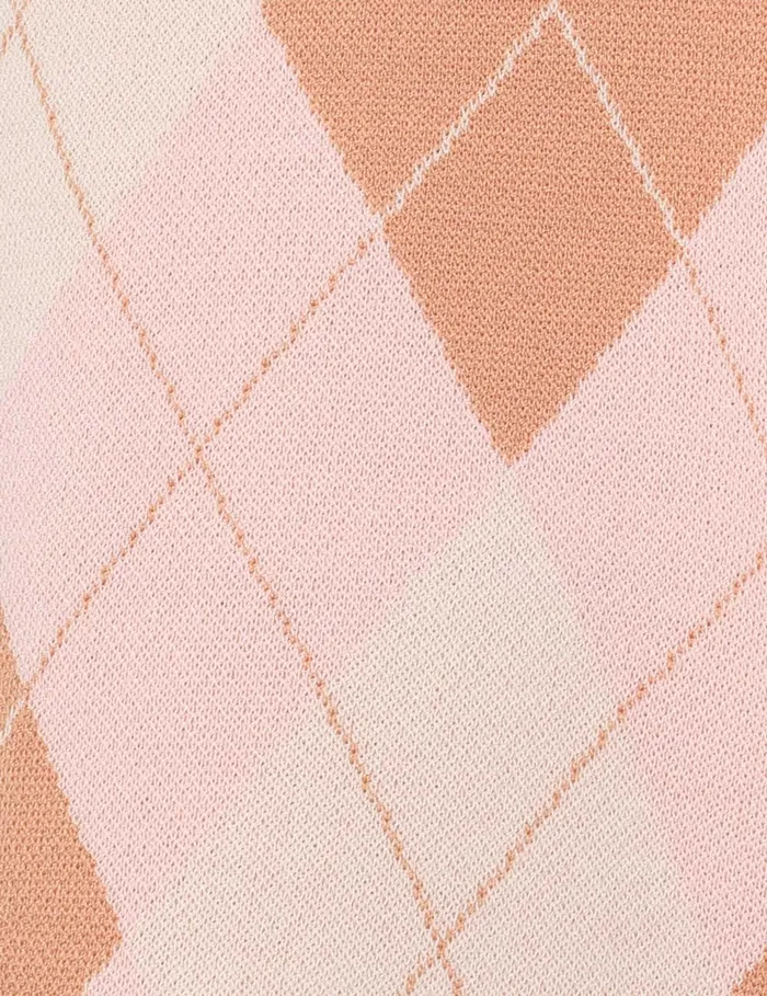 Women Zimmermann Shorts and Pants Acacia Argyle Knit Short Pink Argyle