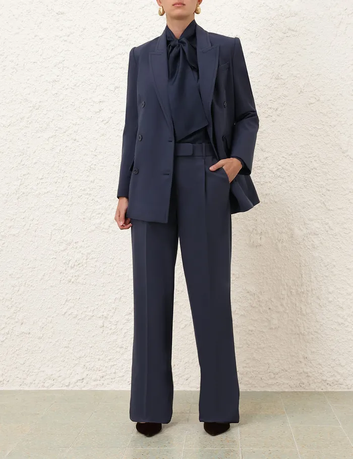 Women Zimmermann Shorts and Pants Eden Straight Leg Pant Marine