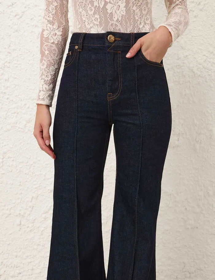 Women Zimmermann Shorts and Pants Illustration Flare Jean Night Sky