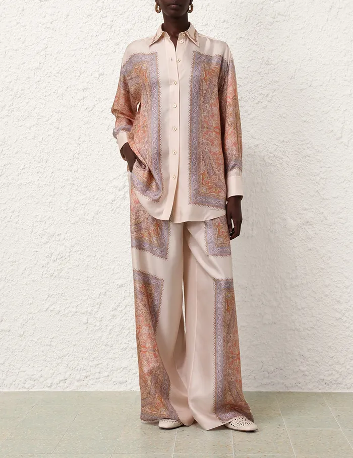 Women Zimmermann Shorts and Pants Illustration Track Pant Paisley Haze