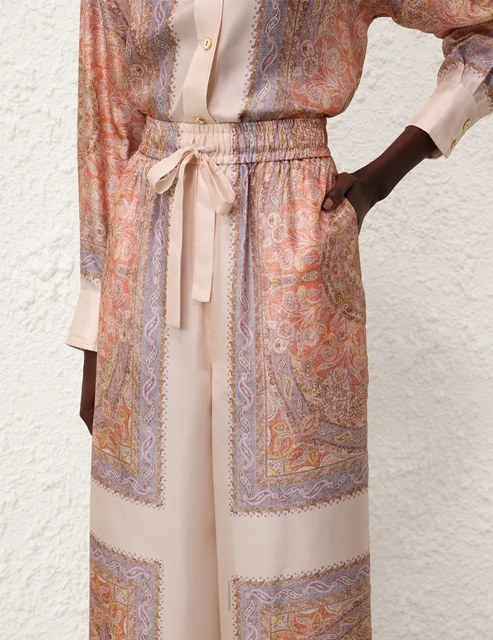 Women Zimmermann Shorts and Pants Illustration Track Pant Paisley Haze