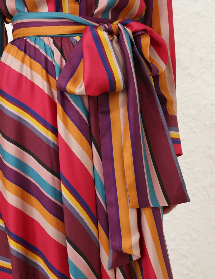 Women Zimmermann Skirts Pavilion Maxi Wrap Skirt Multi Stripe