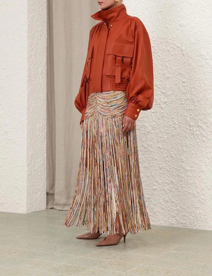 Women Zimmermann Skirts Pavilion Rouleau Maxi Skirt Mixed Eden