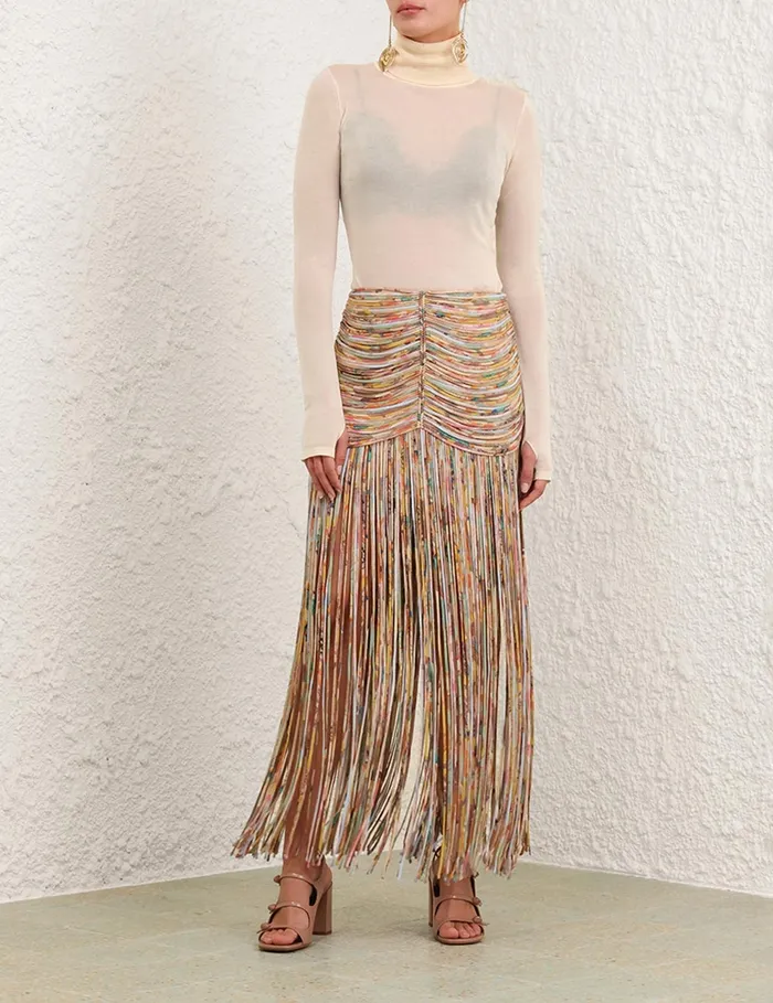 Women Zimmermann Skirts Pavilion Rouleau Maxi Skirt Mixed Eden