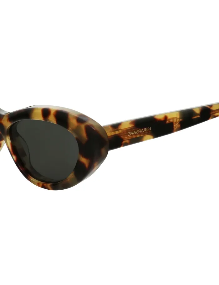 Women Zimmermann Sunglasses Liv Cateye Havana