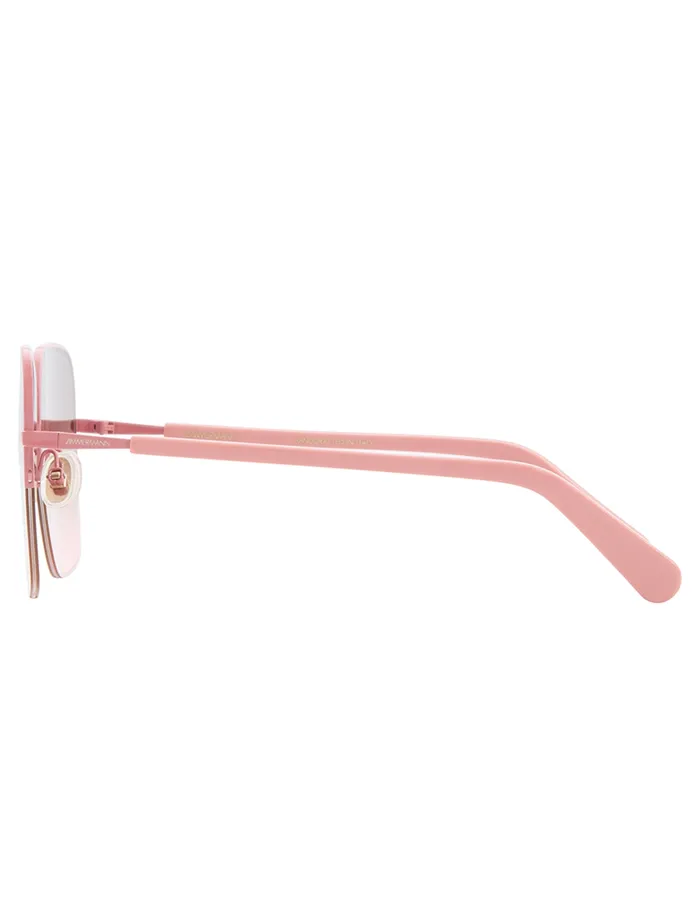 Women Zimmermann Sunglasses Sandy Oversize Rose