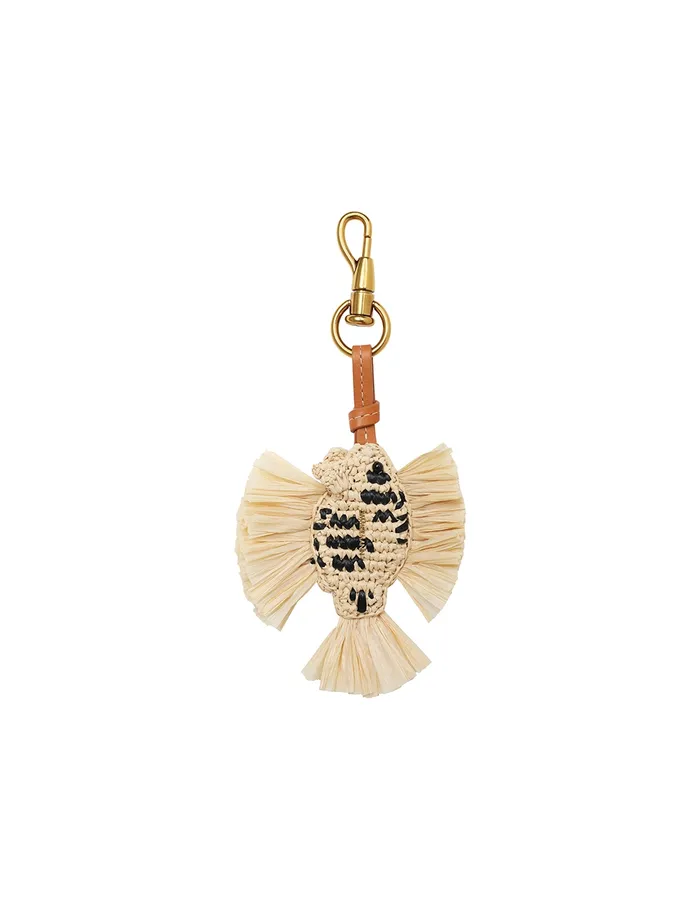 Women Zimmermann Towels and Pareos Fish Bag Charm Natural