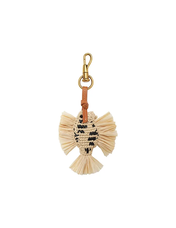 Women Zimmermann Towels and Pareos Fish Bag Charm Natural