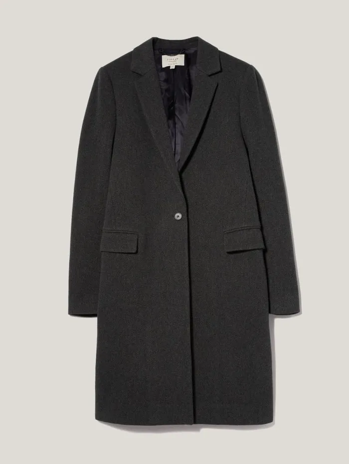 Wool Blend City Coat Grey Women Jigsaw Coats and Jackets