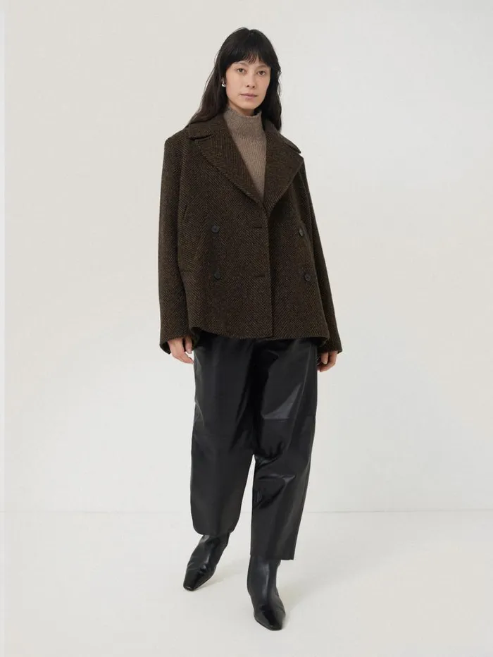 Wool Blend Snowdon Jumper Taupe Women Jigsaw Knitwear and Cashmere