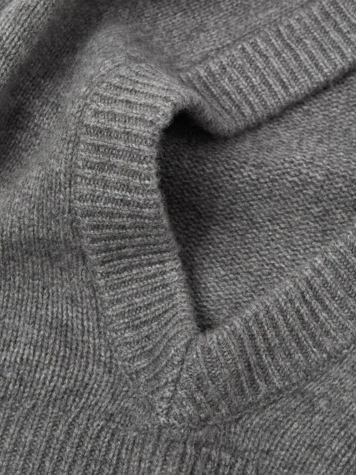 Wool Cashmere Blend Hooded Snood Grey Women Jigsaw Knitwear and Cashmere