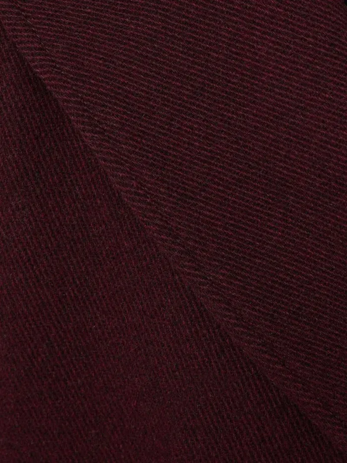 Wool Double Breasted Overcoat Burgundy Women Jigsaw Coats and Jackets