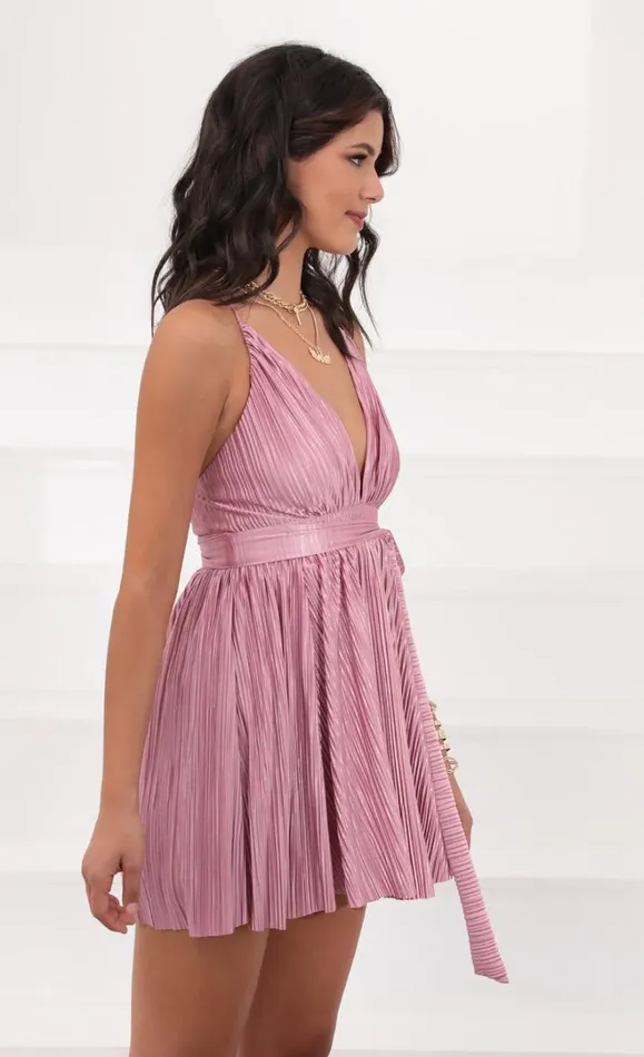 Wrap Dress Pink Women LUCY IN THE SKY Mini Dresses Wrap Dress Pink Women LUCY IN THE SKY Mini Dresses