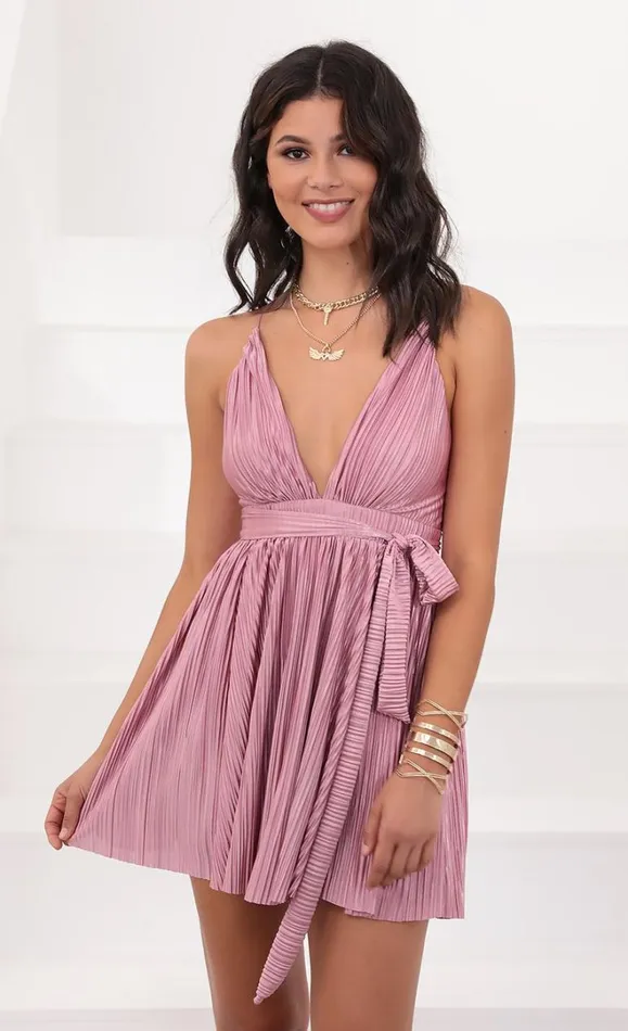 Wrap Dress Pink Women LUCY IN THE SKY Mini Dresses Wrap Dress Pink Women LUCY IN THE SKY Mini Dresses