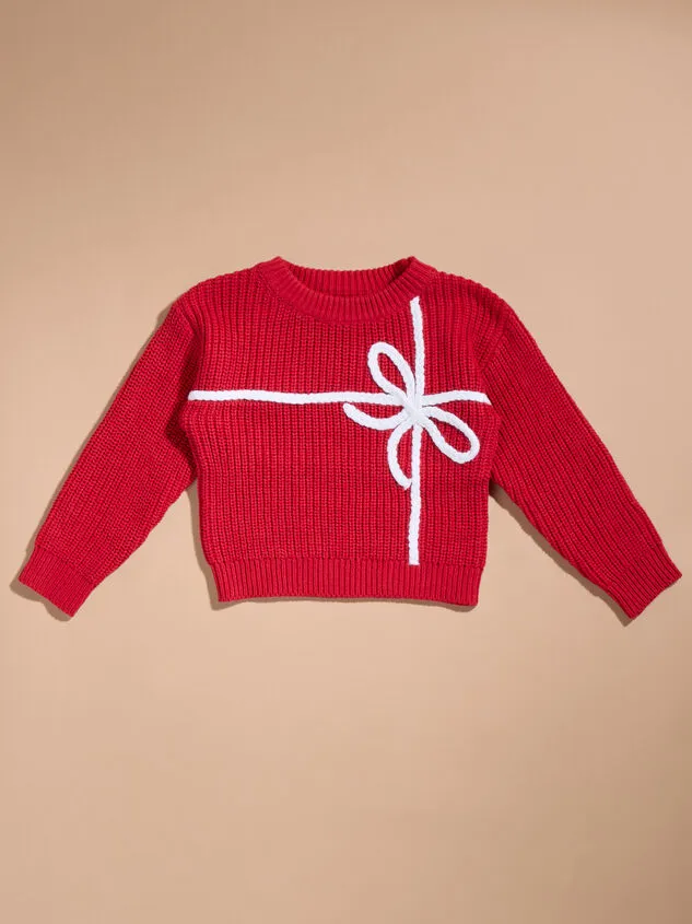 Wrapped Up Embroidered Sweater Red Girl Altar039d State Tops
