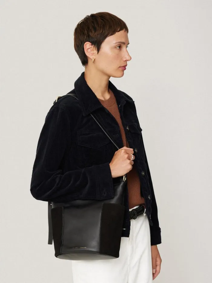York Slouchy Bucket Bag Black Women Jigsaw Bags