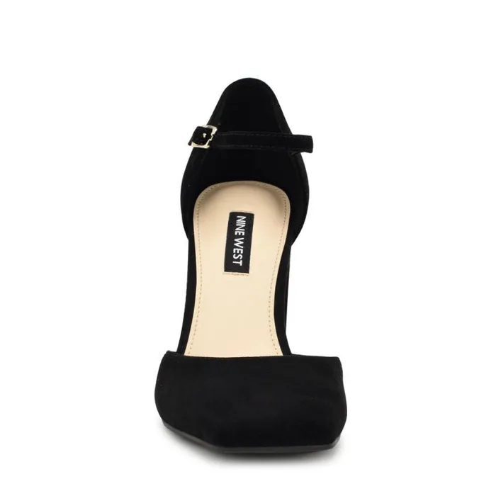 Youda Ankle Strap Pumps Black Women Nine West Heels Youda Ankle Strap Pumps Black Women Nine West Heels